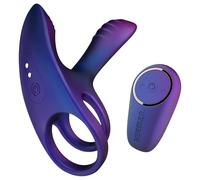 Hueman Infinity Ignite - anello vibrante pene e testicoli (viola)