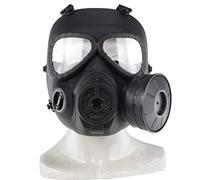 Huenco Maschera antigas tattica finta, per paintball e paintball, maschera CS per cosplay, protezione per Halloween