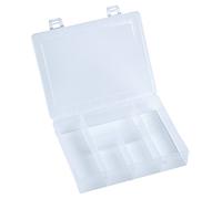 Hünersdorff 606100 Cassetta PP Mini, 5 Scomparti 140x180x40 mm, Colore Trasparente