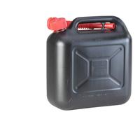 Hünersdorff Tanica per carburante 812800 STANDARD 10l per benzina, diesel e altre merci pericolose, omologata UN, made in Germany, produzione approvata dal TÜV, nero, con tubo di scarico