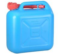 Hünersdorff Tanica Carburante Standard da 10 Litri, HDPE Colore Blu, con omologazione Un, Accessori Rossi