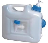 Hünersdorff 816510 - Tanica d'acqua, 12 l, con rubinetto per sapone da 250 ml e rubinetto di scarico, colore naturale