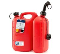 Hünersdorff 825000 Doppie Taniche Eco 5.5 Piu 3 L, HD-PE Colore Rosso con Omologazione Accessori Neri, Rot, 5,5