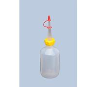 hünersdorff, bottiglia da 50 ml, LD-PE, adatta per alimenti, per dosaggio particolarmente fine, con dado stabile e tappo antigoccia, per cucina, laboratorio o hobby