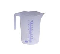 hünersdorff Caraffa graduata da 2.000 ml, PP, 2 scale Manico aperto, trasparente, impilabile
