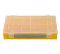 hünersdorff Cassetta a scomparti PP CLASSIC, 12 scomparti 225x335x55 mm, colore giallo, con manico per il trasporto