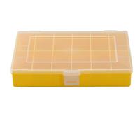 hünersdorff Cassetta a scomparti PP COMPACT, 12 scomparti 170x250x46 mm, colore giallo
