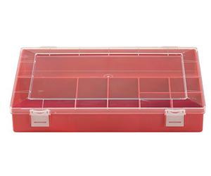 Hünersdorff Cassetta a scomparti PS CLASSIC, 8 scomparti 225x335x55 mm, colore rosso