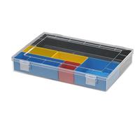 hünersdorff Cassetta a scomparti PS CLASSIC-FLEX, 0 scomparti 225x335x55 mm, colore trasparente cristallino