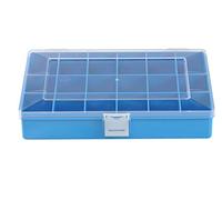 hünersdorff Cassetta a scomparti PS COMPACT, 18 scomparti 170x250x46 mm, colore blu
