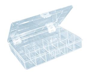 hünersdorff Cassetta a scomparti PS COMPACT, 18 scomparti 170x250x46 mm, colore trasparente cristallino
