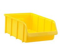 Hünersdorff Contenitori a Bocca di Lupo, Misura 5, Colore Giallo, in Stabile Polipropilene Infrangibile (Pp), per Molti Campi D'Applicazione con Ampi Accessori
