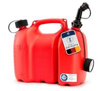 Hünersdorff Doppie taniche Profi 6+3L, HD-PE Colore Rosso, con omologazione Un, Accessori Neri