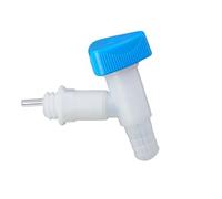 hünersdorff Rubinetto di scarico per tanica professionale con filettatura larga 22 mm naturale, manopola girevole blu