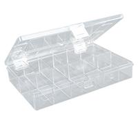HÜNERSDORFF Scatola Di Assortimenti PS-Compact Stabile Con Suddivisione Fissa 0 Scomparti, Dimensioni 170 X 250 X 46 Mm, Trasparente, Made In Germany