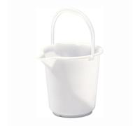 hünersdorff Secchio industriale da 10,5 litri, forma rotonda, con beccuccio versatore Colore naturale, HDPE