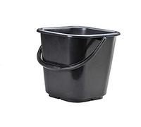 hünersdorff Secchio industriale da 14 litri, forma angolare Colore nero, HDPE