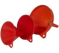 hünersdorff Set di imbuti da 3 pezzi, HD-PE Cod. art. 950601,950701,951201, colore rosso
