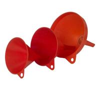 hünersdorff Set di imbuti da 3 pezzi, HD-PE Cod. art., rosso, ventilazione
