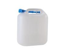 hünersdorff Tanica acqua ECO da 22 litri con tubo, HD-PE Colore naturale, con accessori blu