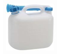 hünersdorff Tanica acqua ECO da 6 litri con tubo, HD-PE Colore naturale, con accessori blu