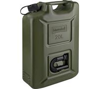 Hünersdorff Tanica Carburante Profi Explo-Safe da 20 Litri Colore Verde Oliva,omologazione Un,HDPE,Accessori Neri