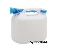 hünersdorff Tanica acqua ECO da 6 litri con tubo, HD-PE Colore naturale, con accessori blu