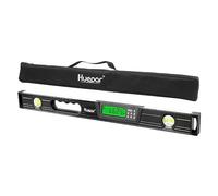 Huepar 60cm Livella Digitale, Elettronica Livella Goniometro - Inclinometro - Display Digitale LCD, 2 Bolle di Precisione, in Alluminio e Impugnatura in Gomma-TL60
