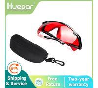 Huepar occhiali di potenziamento Laser rossi occhiali di protezione Laser regolabili occhiali di protezione occhiali di protezione rotanti Cross Line