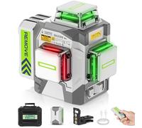 Huepar Pro cross line laser 3 * 360 gradi autolivellante rosso verde livella laser, alta precisione 3D livella laser ZK3CRG