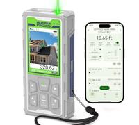 Huepar Pro Metro Laser Professionale Outdoor con Fotocamera e Bluetooth, Tecnologia P2P, App Gratuita, IP68, Cavo Micro USB, Cinturino da Polso e Custodia