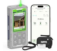 Huepar Pro Misuratore laser esterno 80 m - Misuratore laser digitale con fotocamera, Bluetooth, tecnologia P2P, misurazione area/volume/pitagora/angolo, livella elettronica, carica di tipo C