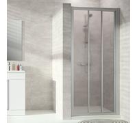 Porta scorrevole Hüppe Alpha 2, in due parti, con segmento fisso, 750x1900 mm, completamente intelaiata, A22209, Cabine doccia: Colore del profilo argento opaco Vetro artistico Pacific S chiaro