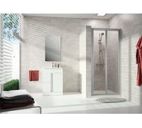 HÜPPE Alpha 2 Porte battante, 4 angles, entièrement encadrée, largeur 600-1200mm, hauteur 1200-2000mm, sur mesure, A24580055322, A24580055322, Cabine doccia: Colore del profilo bianco Vetro ESG traspa