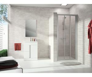 HÜPPE Alpha 2 Porte coulissante, 2 éléments, avec segment fixe, 780x2000mm, entièrement encadrée, A22216087264, A22216087264, Cabine doccia: Colore del profilo argento opaco Vetro artistico Pacific S 