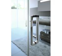 HÜPPE Classics 2 EasyEntry Porte coulissante 1/4 de cercle, largeur:110 cm, hauteur:200cm, rayon:50cm, fixation à gauche & à droite, C25504055322, C25504055322, Cabine doccia: Colore del profilo bianc