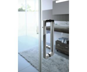 HÜPPE Classics 2 EasyEntry Porte coulissante à 4 coins en 1 partie avec segment fixe, largeur:140cm, hauteur:200cm, fixation à droite, C25611123321, C25611123321, Cabine doccia: Colore profilo Colore 