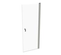 HÜPPE Design pure largeur de porte battante : 80cm d'arrêt à gauche et à droite pour le receveur de douche, 8P0604087321, 8P0604087321, Cabine doccia: Profilo colore argento vetro opaco ESG trasparent