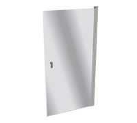 HÜPPE Design pure largeur de porte battante : 98cm d'arrêt à gauche et à droite pour le receveur de douche, 8P0612087380, 8P0612087380, Cabine doccia: Profilo colore argento vetro opaco vetro opaco ES