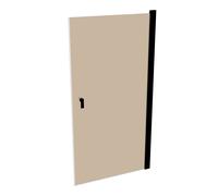 HÜPPE Design pure largeur de porte battante : 98cm d'arrêt à gauche et à droite pour le receveur de douche, 8P0612123378, 8P0612123378, Cabine doccia: Colore del profilo Black Edition Glass ESG Bronze