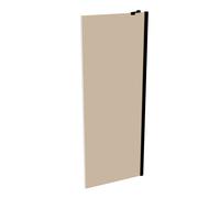 HÜPPE Design pure paroi latérale pour porte battante Largeur : 75cm arrêt à gauche et à droite pour bac à douche, 8P1002123341, 8P1002123341, Cabine doccia: Colore del profilo Black Edition Glass ESG