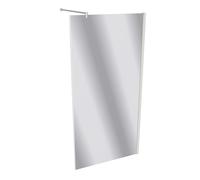 HÜPPE Design pure Paroi latérale pour porte battante, sur mesure, dans l'alignement, étrier transversal, largeur 600-1200mm, hauteur 500-2000mm, 8P1082182381, 8P1082182381, Cabine doccia: Colore del p