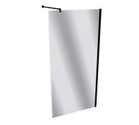 HÜPPE Design pure Paroi latérale pour porte battante, sur mesure, dans l'alignement, étrier transversal, largeur 600-1200mm, hauteur 500-2000mm, 8P1082123380, 8P1082123380, Cabine doccia: Colore profi