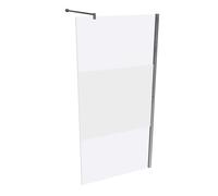 HÜPPE Design pure Paroi latérale pour porte battante, sur mesure, dans l'alignement, étrier transversal, largeur 600-1200mm, hauteur 500-2000mm, 8P1082092373, 8P1082092373, Cabine doccia: Profilo colo