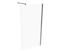 HÜPPE Design pure Paroi latérale pour porte battante, sur mesure, dans l'alignement, étrier transversal, largeur 600-1200mm, hauteur 500-2000mm, 8P1082092322, 8P1082092322, Cabine doccia: Profilo colo