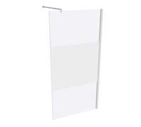 HÜPPE Design pure Paroi latérale pour porte battante, sur mesure, dans l'alignement, étrier transversal, largeur 600-1200mm, hauteur 500-2000mm, 8P1082182375, 8P1082182375, Cabine doccia: Colore del p