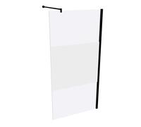 HÜPPE Design pure Paroi latérale pour porte battante, sur mesure, dans l'alignement, étrier transversal, largeur 600-1200mm, hauteur 500-2000mm, 8P1082123373, 8P1082123373, Cabine doccia: Colore profi