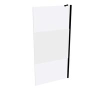 HÜPPE Design pure Paroi latérale pour porte battante, sur mesure, en angle, étrier de stabilisation, largeur 200-1200mm, hauteur 500-2000mm, 8P1080123373, 8P1080123373, Cabine doccia: Colore profilo E