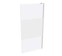 HÜPPE Design pure Paroi latérale pour porte battante, sur mesure, en angle, étrier de stabilisation, largeur 200-1200mm, hauteur 500-2000mm, 8P1080182375, 8P1080182375, Cabine doccia: Colore del profi