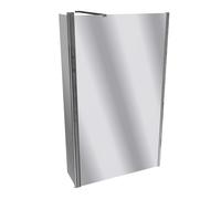 HÜPPE Design pure Paroi latérale, seule, avec segment mobile, fabrication sur mesure, largeur 550-1800mm, hauteur 1400-2000mm, 8P1282092380, 8P1282092380, Cabine doccia: Profilo colore cromo lucido ve